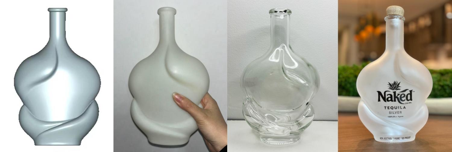 Custom Glass Bottle, Only 4 Steps